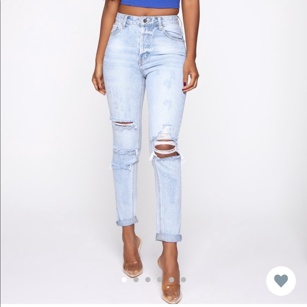 I'm Not Your Girl Distressed Jeans